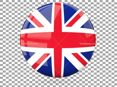 عکس پرچم بریتانیا دایره ای